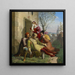 La Morte di Götz von Berlichingen - Leopold Schulz — quadro incorniciato alla parete