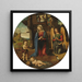 La Natività con il Santo Bambino Jean - Piero di Cosimo — presentazione a parete dell’opera