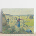 Riproduzione del dipinto La Récolte dei Fieno, Éragny - Camille Pissarro