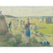 Riproduzione del dipinto La Récolte dei Fieno, Éragny - Camille Pissarro