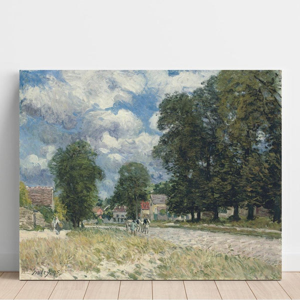 La Route de Marly-le-Roi - Alfred Sisley | Reproduction Tableau Décoration murale affiche copie