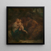 La Sainte Famille - Francisque Millet — gerahmtes Bild an der Wand