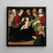 La Sainte Famille avec Quatre Saints et une Donatrice - Antonio Rimpatta — quadro incorniciato alla parete