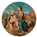Riproduzione del dipinto La Sainte Famille avec le Saint Enfant Jean-Baptiste - École toscane