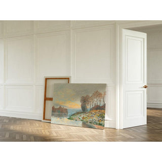 La Seine à Bougival 1874 - Alfred Sisley | Reproduction Tableau Décoration murale affiche copie