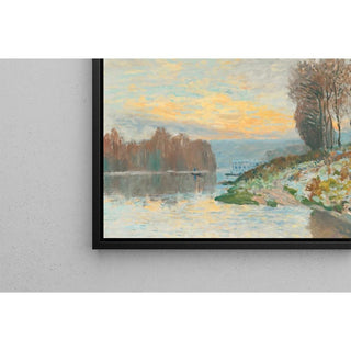 La Seine à Bougival 1874 - Alfred Sisley | Reproduction Tableau Décoration murale affiche copie