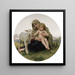 La Vierge et l'Agneau - William Bouguereau — quadro incorniciato alla parete