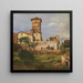 La Villa Malta à Rome - Johan Christian Dahl — framed artwork on a wall