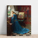 Reproduktion des Gemäldes La belle Rosamund - John William Waterhouse
