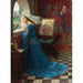 Reproduktion des Gemäldes La belle Rosamund - John William Waterhouse