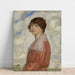 Reproduktion des Gemäldes Die Dame im Rot - Franz von Stuck