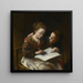 La leçon de dessin - Domenico Guidobono — gerahmtes Bild an der Wand