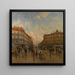 La maison de la provision des citoyens en 1888 - Ladislaus Eugen Petrovits — quadro incorniciato alla parete