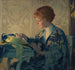 Die blaue Feder - William John Edmondson — Ansicht des Kunstwerks