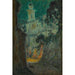 Riproduzione del dipinto La rue au Clair de Lune, Villefranche-sur-mer - Henri Le Sidaner