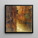 The Rue de Bivre seen from Boulevard Saint-Germain, 1910 floods - Germain Eugène Bonneton — framed artwork on a wall