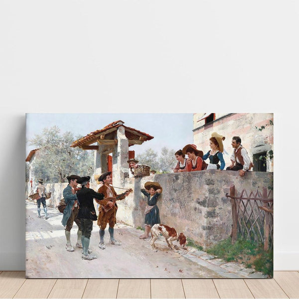 La serenata - Raffaello Sorbi | Reproduction Tableau Décoration murale affiche copie
