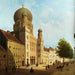 Die Synagoge in der Oranienburger Straße in Berlin - Emile Pierre Joseph de Cauwer — in einem Innenraum präsentiert