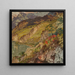 Lac alpin et rose alpine - Hugo Hodiener — framed artwork on a wall