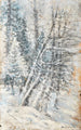 Eine winterliche Waldlandschaft - Ladislav Mednyánszky — Ansicht des Kunstwerks