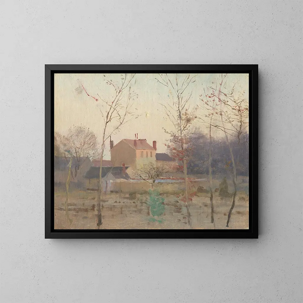 Herbst am Stadtrand - Ladislav Mednyánszky — gerahmtes Bild an der Wand