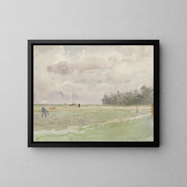 Champ sous les nuages - Ladislav Mednyánszky — gerahmtes Bild an der Wand