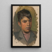Studio di testa di ragazzo in camicia rosa - Ladislav Mednyánszky — quadro incorniciato alla parete