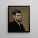Studio di un uomo barbuto in abito nero - Ladislav Mednyánszky — quadro incorniciato alla parete
