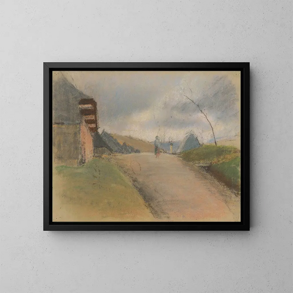 Die Straße - Ladislav Mednyánszky — gerahmtes Bild an der Wand