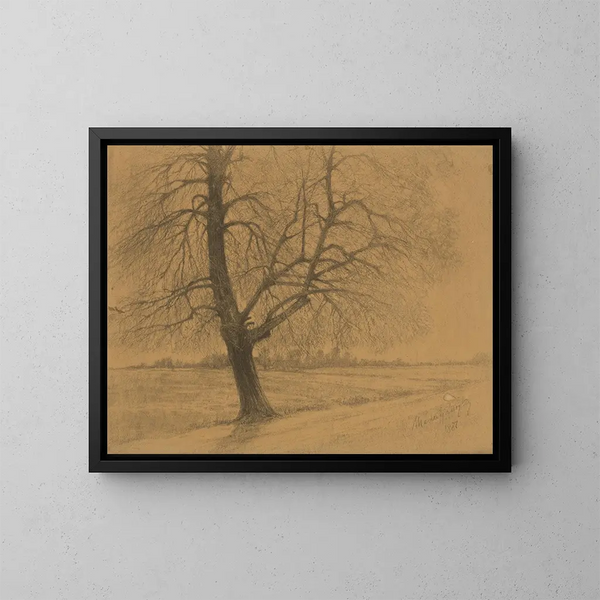Baum - Ladislav Mednyánszky — gerahmtes Bild an der Wand