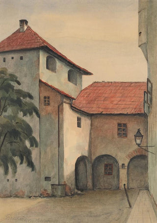Ladislav Tresko - Courtyard in Zvolen.webp