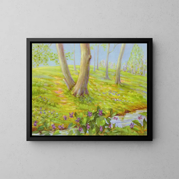 Violet blau - Lafayette F. Cargill — gerahmtes Bild an der Wand