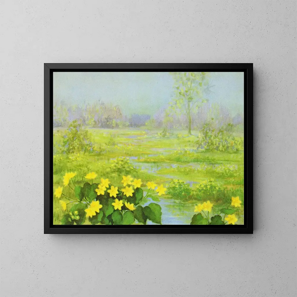 Primevère-Gemälde - Lafayette F. Cargill — gerahmtes Bild an der Wand