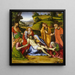 Lamentation - Andrea Solario — framed artwork on a wall