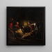 Trauerklage im Kerzenlicht - Jacopo Bassano — gerahmtes Bild an der Wand