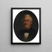 Ritratto di Millard Fillmore - Lars Gustaf Sellstedt — quadro incorniciato alla parete