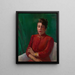 Portrait einer Dame - Laura Wheeler Waring — gerahmtes Bild an der Wand