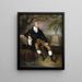 Portrait eines Mannes - Laurent Blanchard — gerahmtes Bild an der Wand