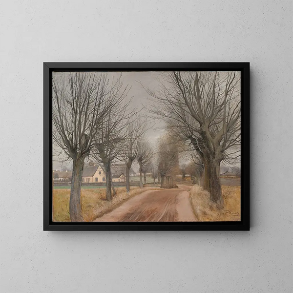 Una strada vicino a Vindern, Zealand - Laurits Andersen Ring — quadro incorniciato alla parete