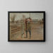 Warten auf den Zug - Laurits Andersen Ring — gerahmtes Bild an der Wand