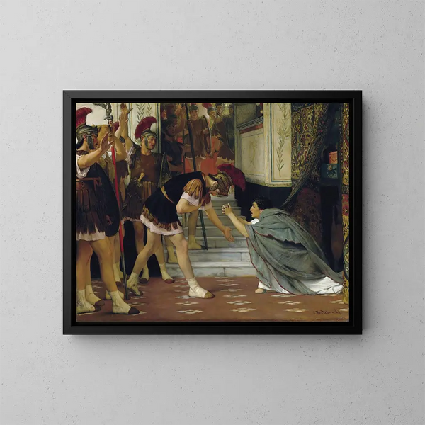 Proclamazione di Carlo imperatore - Lawrence Alma-Tadema — quadro incorniciato alla parete