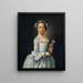 Portrait einer Dame - Lawrence Kilburn — gerahmtes Bild an der Wand