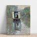 Reproduktion des Gemäldes Le Bateau-Atelier - Claude Monet