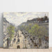 Reproduktion des Gemäldes Der Boulevard Montmartre, Frühlingmorgen - Camille Pissarro