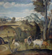 Der junge fliegende Merkur des Viehs des Herden von Apollo - Girolamo da Santacroce — Ansicht des Kunstwerks