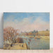 Riproduzione del dipinto Le Louvre, sole d'inverno - Camille Pissarro