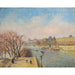 Riproduzione del dipinto Le Louvre, sole d'inverno - Camille Pissarro