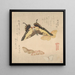 The Painting Manual of Flock of Butterflies Guncho Gafu 3 - Kubo Shunman — framed artwork on a wall