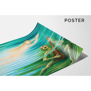 Le Nymphe des eaux - Nils Dardel | Reproduction Tableau Décoration murale affiche copie