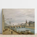 Riproduzione del dipinto Il Ponte al Cambio, visto dal molo di Gesvres - Jean-Baptiste-Camille Corot